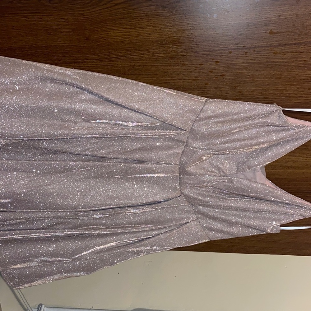 Short Pink Sparkly Mesh Dress SZ 14W